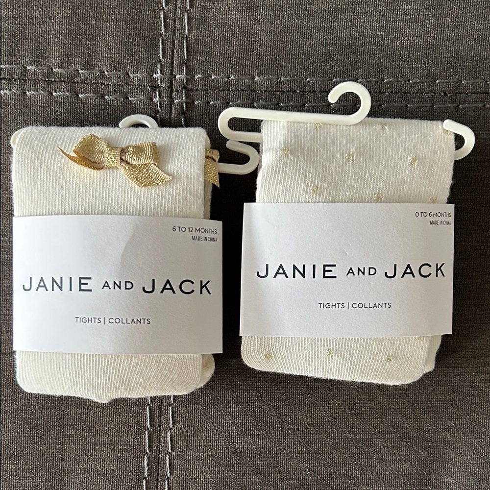 2 pack Janie and Jack tights
